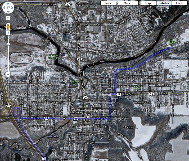 Directions to Cannon Falls
