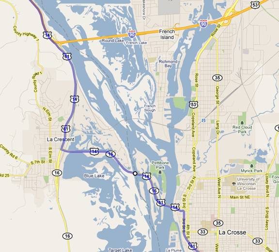 Directions to La Crosse, WI